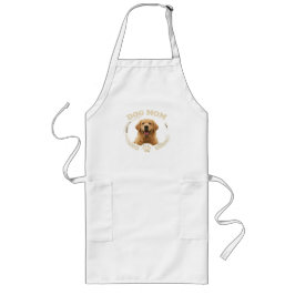 Hond Moeder — Gouden Retriever Portret T-shirt Lang Schort