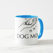 Hond Moeder Hand & Poot Mok (Voorkant rechts)
