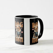 Hond Moeder Hart Mok – Grappige Cute Hond Liefhebb (Voorkant rechts)
