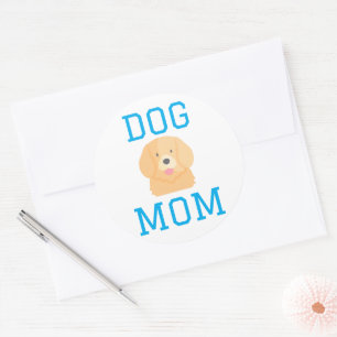 Hond Moeder Hond Vader Hondenliefhebbers Ronde Sticker