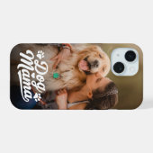 Hond moeder huisdier foto iPhone 15 case (Achterkant horizontaal)