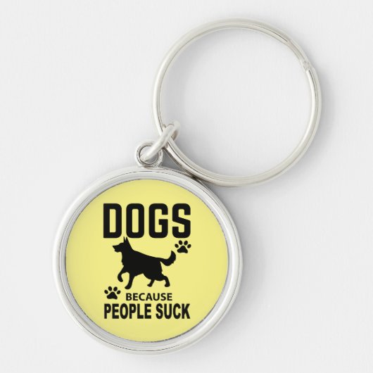 Hond Moeder Introvert Hater Schattige Duitse Herde Sleutelhanger (Voorkant)