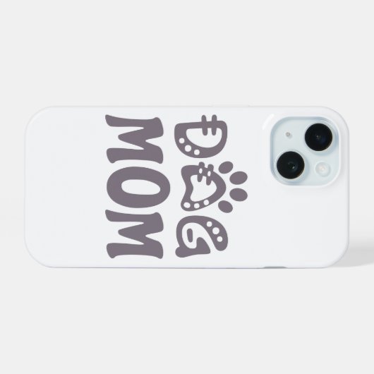 Hond Moeder iPhone 15 Case (Achterkant horizontaal)
