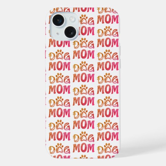 Hond Moeder iPhone Hoesje (Achterkant)