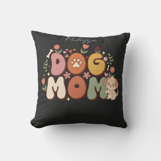 Hond Moeder Kawaii Bloemig Vintage Retro Kussen