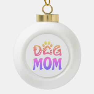 Hond Moeder Keramische Bal Ornament