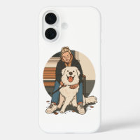 Hond Moeder Knuffelende Fluffy Puppy Cute Huisdier