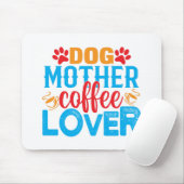 hond moeder koffie liefhebber muismat (Met muis)