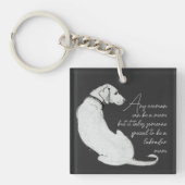 Hond Moeder Labrador Sleutelhanger (voorkant)
