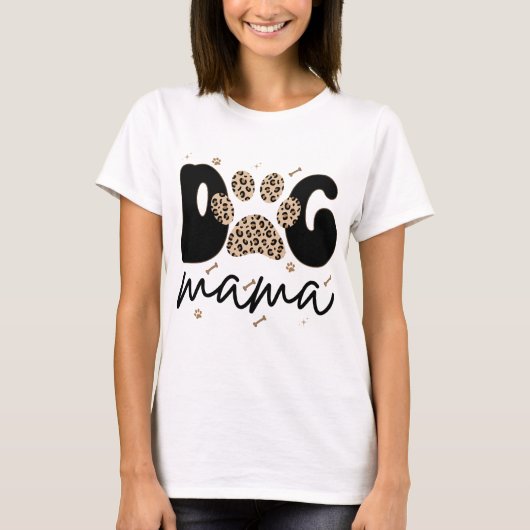 Hond Moeder Luipaard Moederdag Cadeau T-shirt (Voorkant)