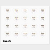 Hond Moeder Luipaard Print Poot Design/Luipaard Ho Hart Sticker (Vel)