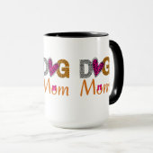 Hond Moeder Luipaard Print/Trendy Hond Liefhebber Mok (Voorkant rechts)