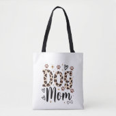 Hond Moeder Luipaardprint Boodschappentas Tote Bag (Voorkant)