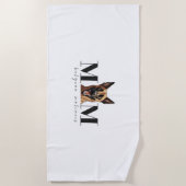 Hond Moeder MALINOIS Classic T-shirt Strandlaken (Voorkant)