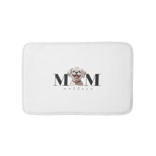 Hond Moeder MALTESE Classic T-shirt Badmat (Voorkant)