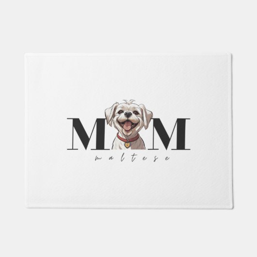 Hond Moeder MALTESE Classic T-shirt Deurmat (Voorkant)