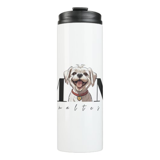Hond Moeder MALTESE Classic T-shirt Thermosbeker (Voorkant)