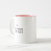 Hond Moeder | Moderne Moeder Aangepaste Hartkleur Tweekleurige Koffiemok (Voorkant links)