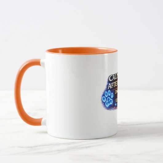 Hond Moeder Modus Ingeschakeld Mok Grappige Koffie (Links)