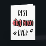 Hond moeder Moederdag, verjaardag, beste hond moed Kaart<br><div class="desc">Beste hond moeder ooit</div>