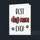 Hond moeder Moederdag, verjaardag, beste hond moed Kaart<br><div class="desc">Beste hond moeder ooit</div>