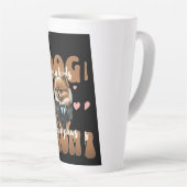 Hond Moeder Mok - Aangepaste Naam Optie - Koffieko (Rechterhoek)