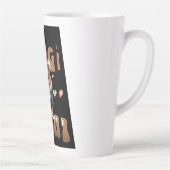 Hond Moeder Mok - Aangepaste Naam Optie - Koffieko (Rechts)