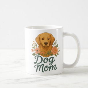 Hond Moeder Mok - Gouden Retriever Bloemendesign -