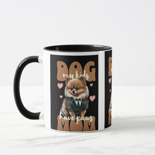 Hond Moeder Mok - "Ik Werk Hard Zodat Mijn Hond Ee (Links)