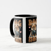 Hond Moeder Mok - "Ik Werk Hard Zodat Mijn Hond Ee (Voorkant links)