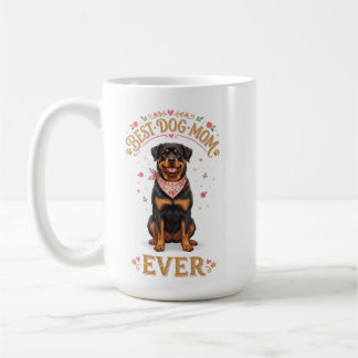 Hond Moeder Mok, Rottweiler Moederdag Koffiekop Koffiemok