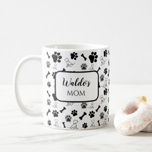 Hond Moeder of Vader Koffiemok Cadeau Zwart en Wit