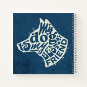 Hond moeder papa cadeau notitieboek (Achterkant)