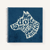 Hond moeder papa cadeau notitieboek (Voorkant)