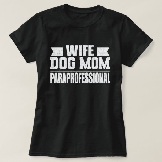 Hond Moeder Paraprofessional Tech Grappige Hond Li T-shirt (Design voorkant)