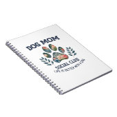 Hond Moeder Poot Bloemstuk Notitieboek (Rechterzijde)