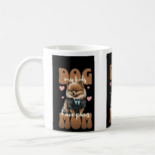 Hond Moeder Pootafdruk Mok – Mooie Koffiebeker voo