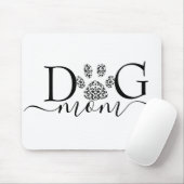 Hond Moeder pootafdruk  Muismat (Met muis)