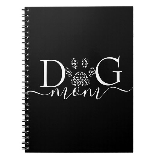 Hond Moeder pootafdruk Notitieboek (Voorkant)