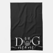 Hond Moeder pootafdruk Theedoek (Verticaal)