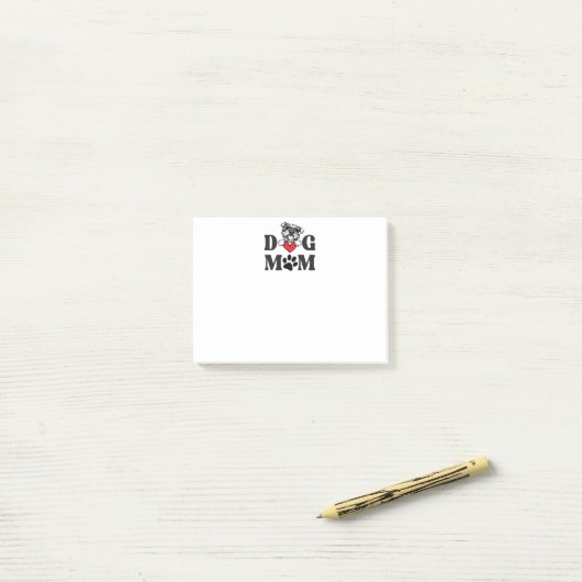 Hond moeder post-it® notes (Op bureau)