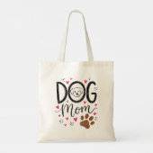 Hond Moeder Puppy Gezicht Tote Tas (Achterkant)