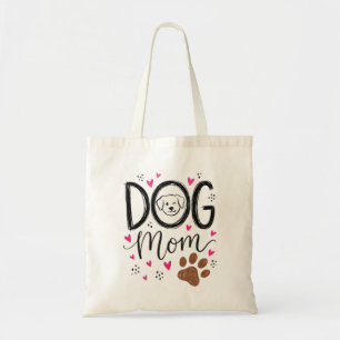 Hond Moeder Puppy Gezicht Tote Tas