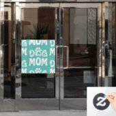 Hond Moeder Raamsticker (Kantoordeur)