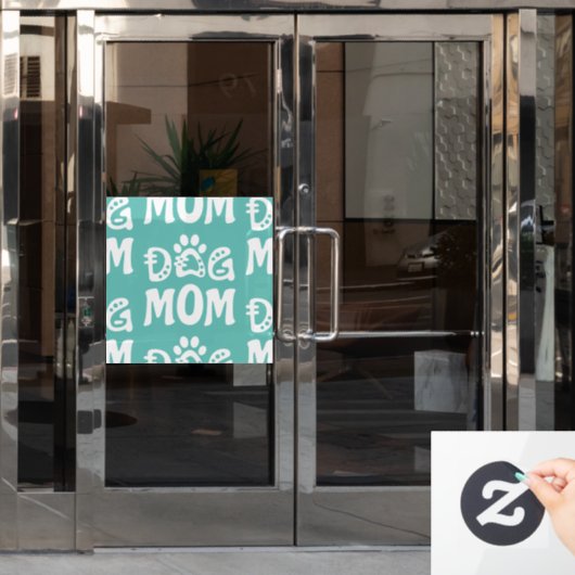 Hond Moeder Raamsticker (Kantoordeur)