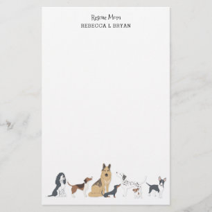 Hond moeder redden mama papa Hondenrassen Briefpapier