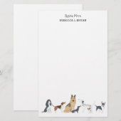 Hond moeder redden mama papa Hondenrassen Briefpapier (Voorkant / Achterkant)