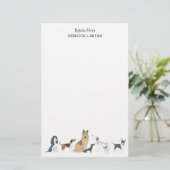 Hond moeder redden mama papa Hondenrassen Briefpapier (Staand voorkant)