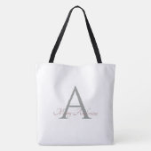 Hond Moeder Redding Voorstander Boho Bloemenkrans Tote Bag (Achterkant)