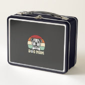 Hond Moeder Retro Bulldog Vector (Voorkant)